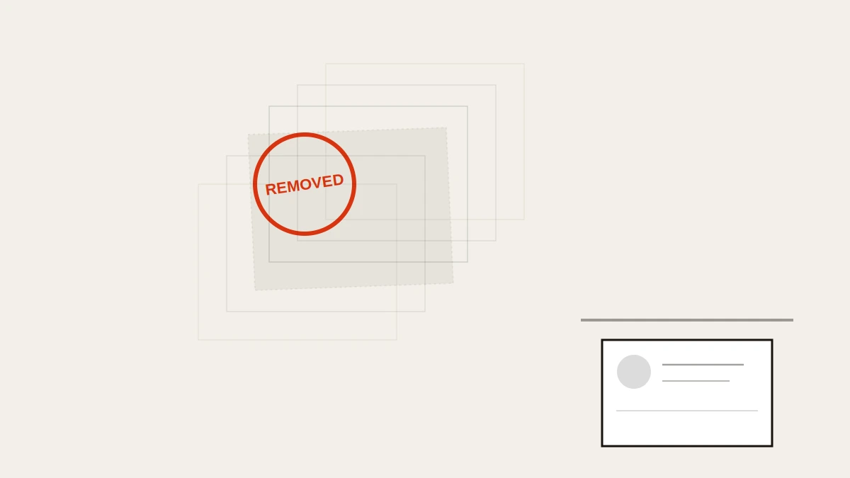 Conceptual illustration of what remains in circulation after you delete negative tweets: screenshots, quotes and caches.