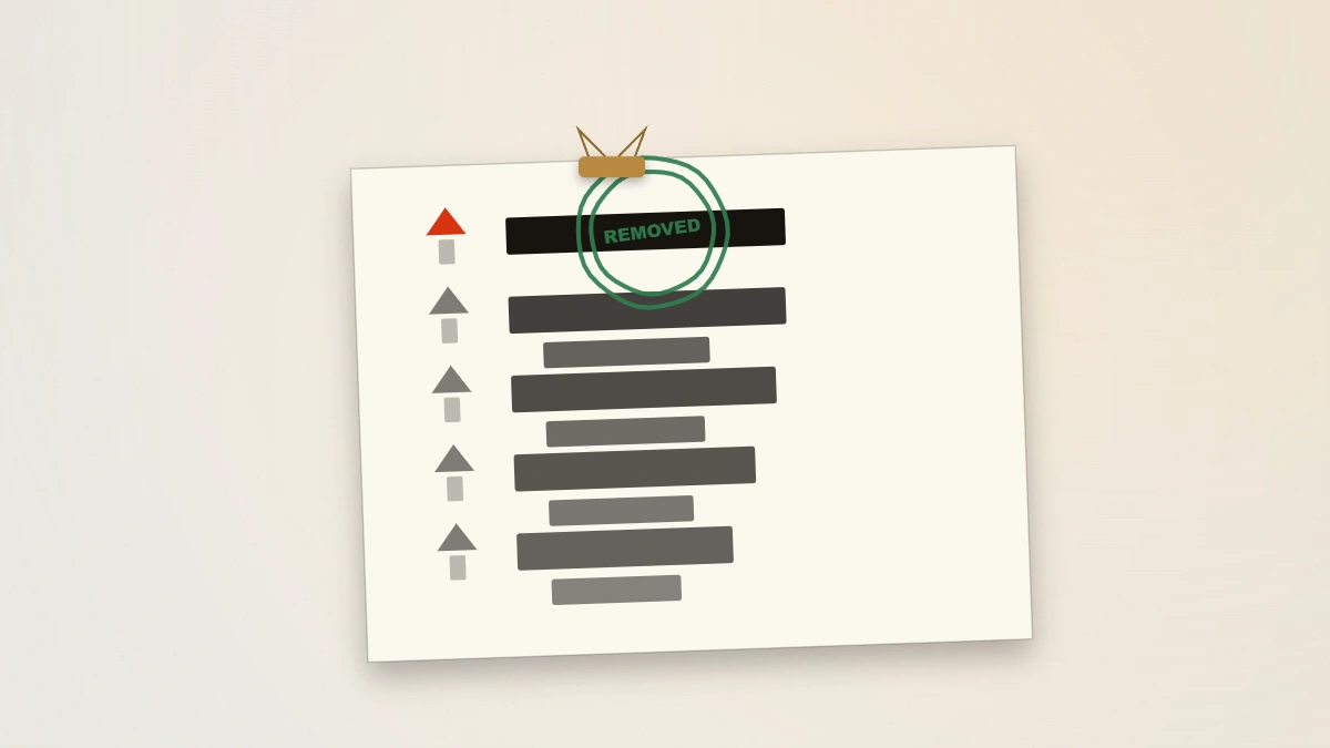 Editorial photograph of an instagram ban service reddit verdict clipping stamped removed, showing what really gets an account taken down.