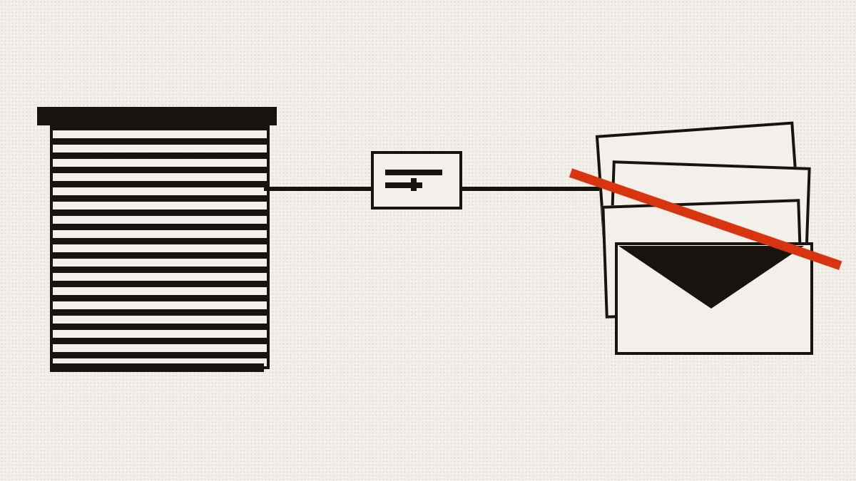 Conceptual illustration of the instagram mass report telegram trade, a shopfront routing orders from one platform to another.