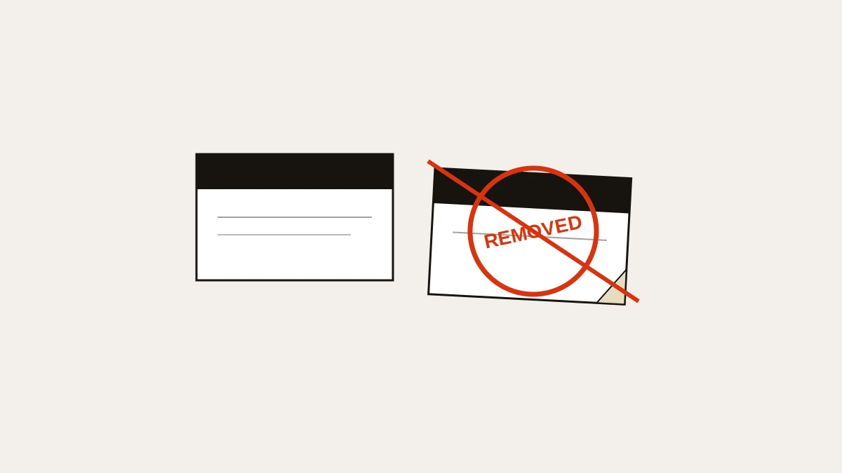 A cloned brand masthead shows what happens when someone is impersonating my business on Instagram, with the copy stamped removed.
